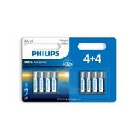 Philips batterijen ultra alkaline LR6/AA 8 stuks - thumbnail