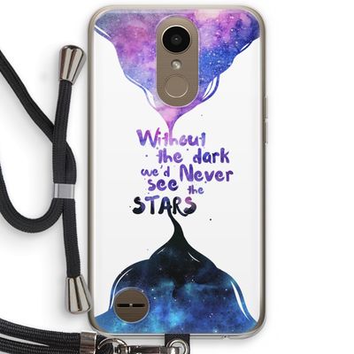 Stars quote: LG K10 (2017) Transparant Hoesje met koord