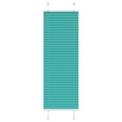 Pliss rolgordijn 45x150 cm stofbreedte 44,4 cm petrol groen