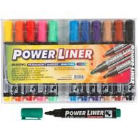Mungyo Power liner, lijndikte 1,5-3 mm, diverse kleuren, 12 stuk/ 1 doos