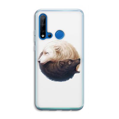 Yin Yang Wolves: Huawei P20 Lite (2019) Transparant Hoesje