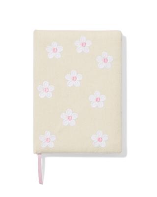 HEMA Notitieboek A5 Lijnen Canvas Bloemen