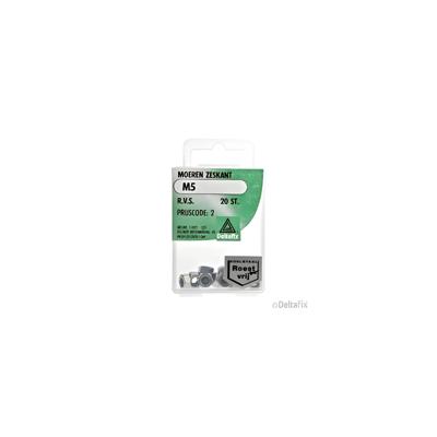 Moer zeskant m5 rvs 20st - Deltafix