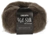 Drops Kid Silk Uni Colour 015 Donkerbruin