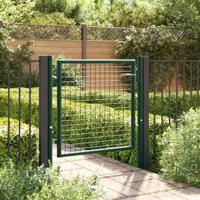 VidaXL Poort 100x75 cm staal groen