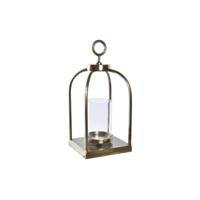 Lantaarn DKD Home Decor Kristal Gouden Aluminium (19 x 19 x 43 cm)