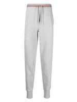 Paul Smith pantalon de jogging en coton à patch logo - Gris