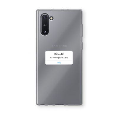 Reminder: Samsung Galaxy Note 10 Transparant Hoesje