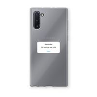 Reminder: Samsung Galaxy Note 10 Transparant Hoesje