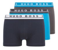 Hugo Boss boxershorts zwart-blue-grijs 3-pack
