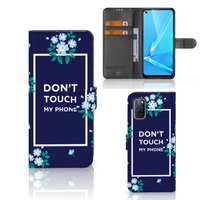 OPPO A72 | OPPO A52 Portemonnee Hoesje Flowers Blue DTMP