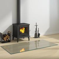 VidaXL Glasplaat openhaard rechthoekig 120x60 cm
