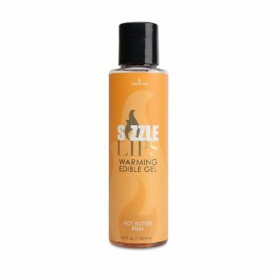 Sissende Lippen Boter Rum Verwarmende Eetbare Gel 125 ml Sensuva 7327 125 ml