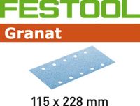 Festool schuurpapier Granat 115x228mm K80 (50st) Festool schuurpapier Granat 115x228mm K80 (50st)