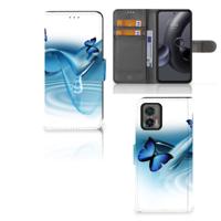 Motorola Edge 30 Neo | Telefoonhoesje | Met pasjeshouder | Vlinders