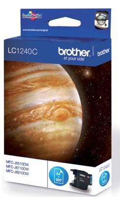 Brother inktcartridge, 600 pagina&apos;s, OEM LC-1240C, cyaan