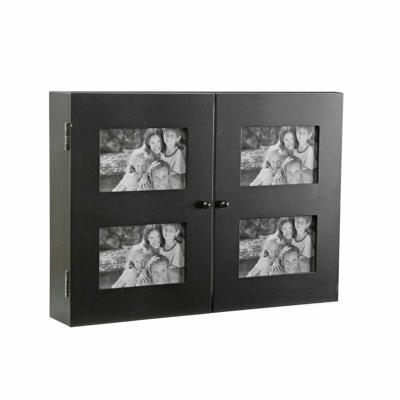 Sleutelkastje Versa Zwart Hout (8,5 x 33 x 46 cm)