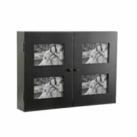 Sleutelkastje Versa Zwart Hout (8,5 x 33 x 46 cm)