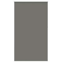 VidaXL Rolgordijn verduisterend 140x210 cm stofbreedte 136,6 cm grijs