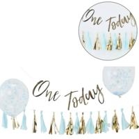 Ginger Ray taart smash kit baby blauw set van 8 | 10 stuks