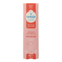 Seepje Showergel white peach and cedarwood navulling 38 Gram