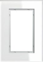 Gira afdekraam wit glas Esprit 1,5VD 100112