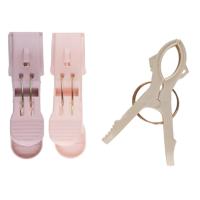 Gerimport handdoekknijpers - set 3x stuks - pastel tinten - 8 x 3 x 12 cm - kunststof Gerimport handdoekknijpers - set 3x stuks - pastel tinten - 8 x 3 x 12 cm - kunststof