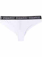 DSQUARED2 culottes à taille à logo - Blanc - thumbnail