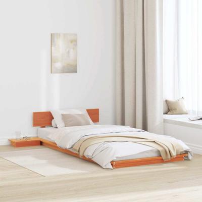 Bedframe Bruin 80 x 200 cm Hout