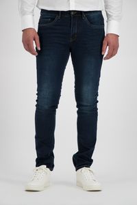 247 Jeans N334S08001 Palm Slim S08  Modern Fit - slim leg - Sand Blasted dark Blue Stretch Denim