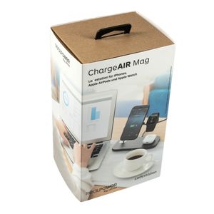 RealPower ChargeAIR Mag Smartphone, Smartwatch, Tablet Zwart USB Draadloos opladen Binnen