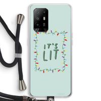 It's Lit: Oppo A95 5G Transparant Hoesje met koord