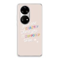 Right Place: Huawei P50 Pro Transparant Hoesje
