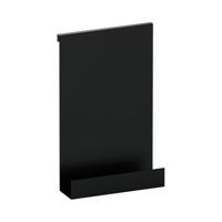 Doucherek Brauer Black Edition Hangend met Glasklem Mat Zwart