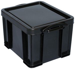 Really Useful Box opbergdoos 35 liter, gerecycleerd, zwart