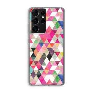 Gekleurde driehoekjes: Samsung Galaxy S21 Ultra Transparant Hoesje