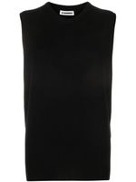 Jil Sander sleeveless cashmere top - Noir