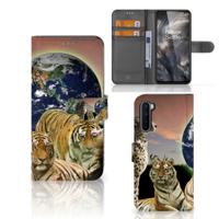 OnePlus Nord | Telefoonhoesje | Met pasjeshouder | Roofdieren