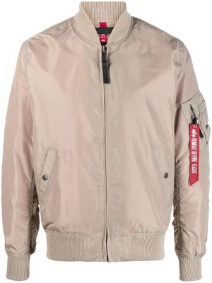 Alpha Industries veste bomber à fermeture zippée - Tons neutres
