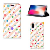 Apple iPhone X | Xs | Hoesje met Magneet | Dots