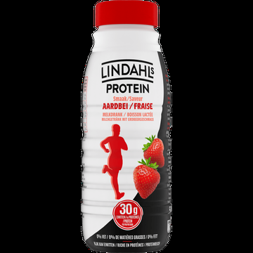 Lindahls Protein Smaak Aardbei Melkdrank 500 ml bij Jumbo