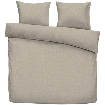 2e Halve Prijs Leen Bakker - Dekbedovertrek Kiki - 240x220 Cm - Polyester/Katoen - Beige