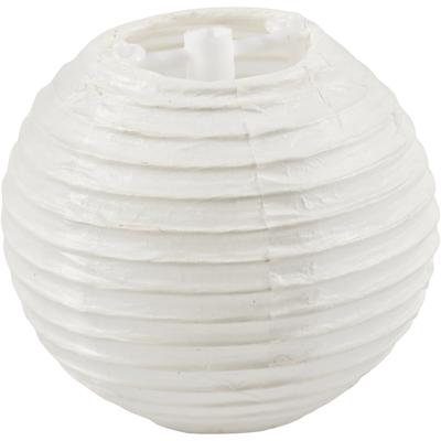 Creativ Company Papieren lamp, rond, d 7,5 cm, wit, 10 stuk/ 1 doos