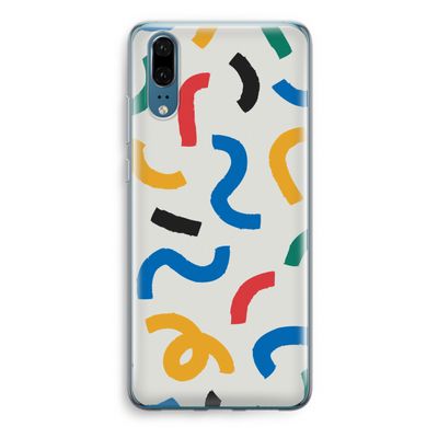 Illustratieve pop 2: Huawei P20 Transparant Hoesje