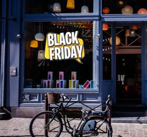 Black friday spraak wolkje sticker