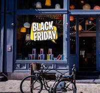 Black friday spraak wolkje sticker