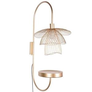 Forestier Papillon wandlamp met plateau champagne