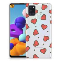 Samsung Galaxy A21s | TPU bumper | Hearts