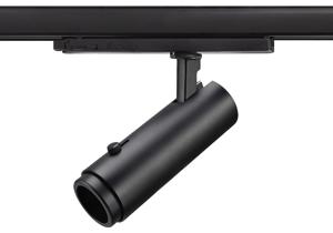 BS0032 LED 3-fase railspot 18W 3000K Zoomlens (8º-30º) Dimbaar Zwart