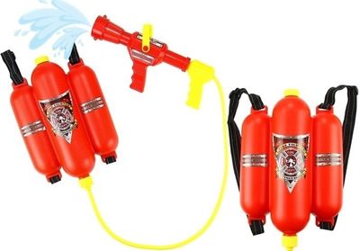 Viking Choice Waterpistool brandweerman brandblusser rood - Grote tank & spuitpistool Viking Choice Waterpistool brandweerman brandblusser rood - Grote tank & spuitpistool